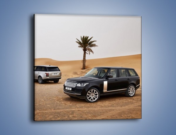 Obraz na płótnie – Range Rovery na pustyni – jednoczęściowy kwadratowy TM154