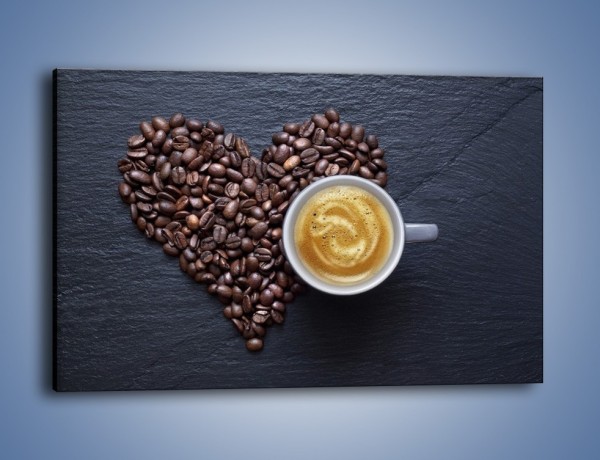 Obraz na płótnie – Miłość do czarnej kawy – jednoczęściowy prostokątny poziomy JN328