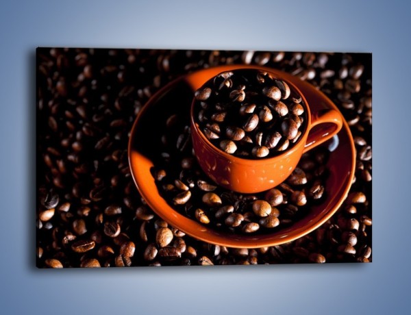 Obraz na płótnie – Filiżanka kawy z charakterem – jednoczęściowy prostokątny poziomy JN343