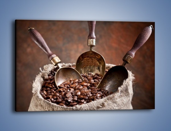 Obraz na płótnie – Wór pełen ziaren kawy – jednoczęściowy prostokątny poziomy JN344