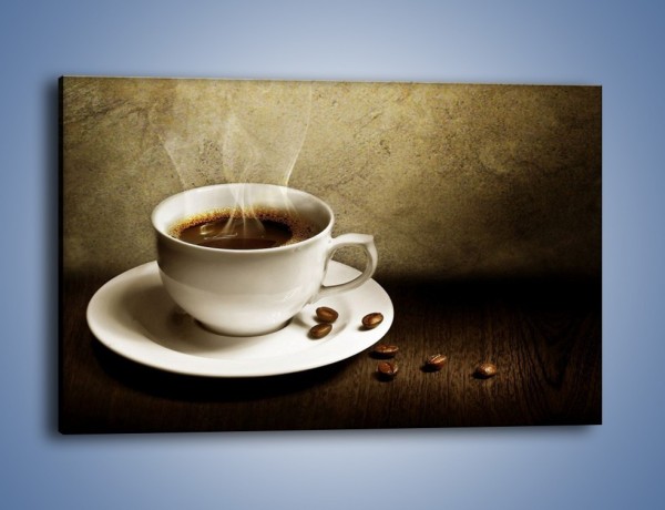 Obraz na płótnie – Kawa ze szczyptą szarości – jednoczęściowy prostokątny poziomy JN345
