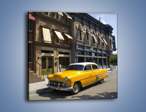 Obraz na płótnie – Amerykańska taksówka z lat 50 – jednoczęściowy kwadratowy TM164