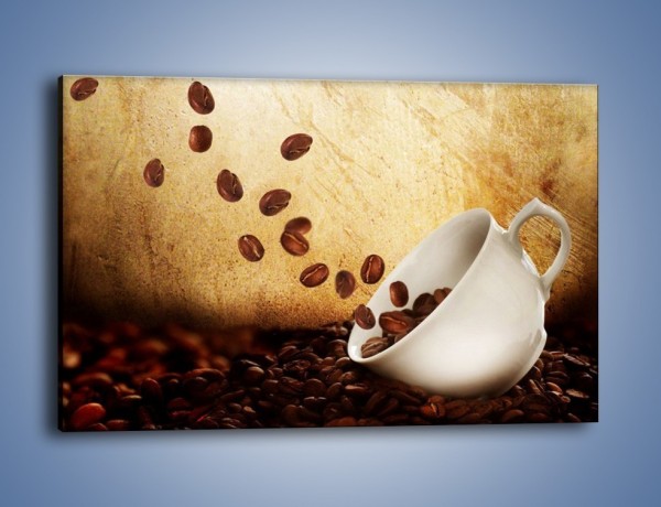 Obraz na płótnie – Rozsypane ziarna kawy – jednoczęściowy prostokątny poziomy JN346
