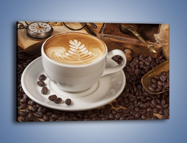 Obraz na płótnie – Czas na kawę – jednoczęściowy prostokątny poziomy JN353