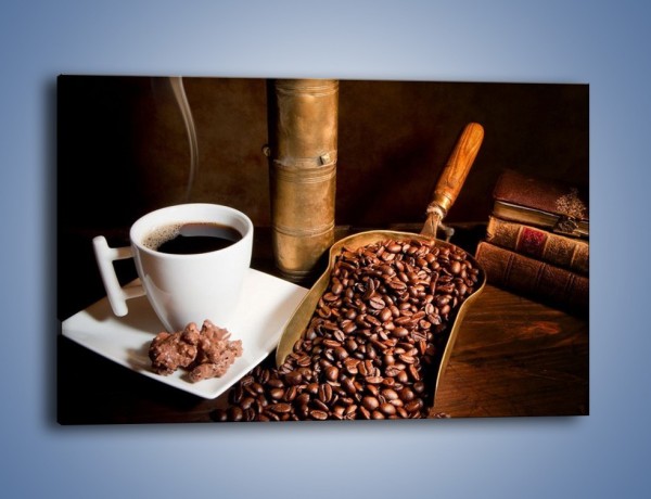 Obraz na płótnie – Opowieści przy mocnej kawie – jednoczęściowy prostokątny poziomy JN360