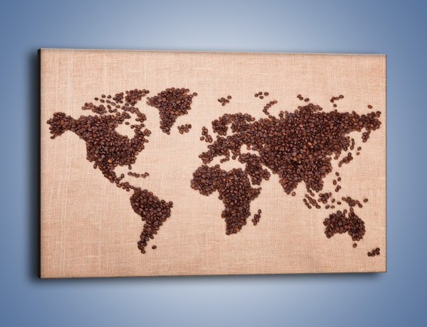 Obraz na płótnie – Kawowy świat – jednoczęściowy prostokątny poziomy JN373