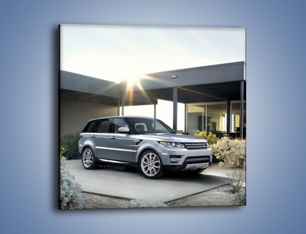 Obraz na płótnie – Range Rover Sport przed domem – jednoczęściowy kwadratowy TM189