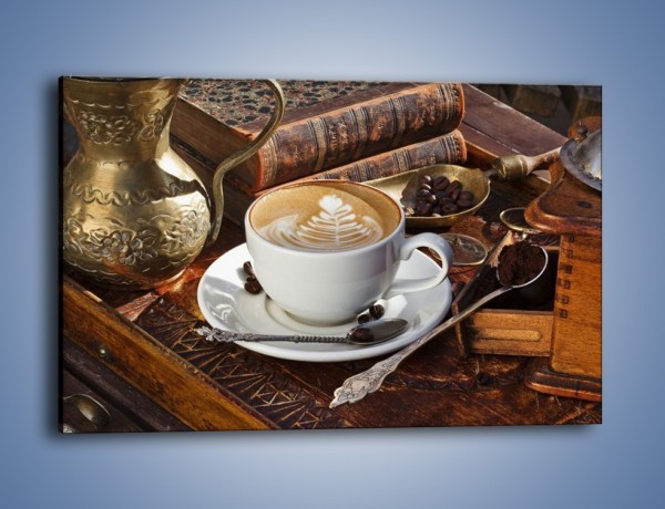 Obraz na płótnie – Wspomnienie przy kawie – jednoczęściowy prostokątny poziomy JN377