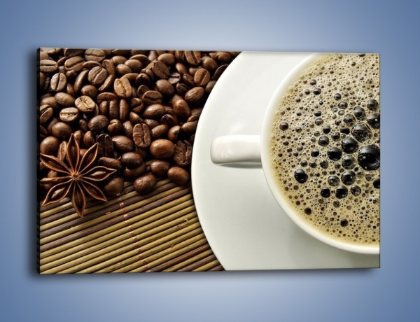 Obraz na płótnie – Zaparzona kawa z pianką – jednoczęściowy prostokątny poziomy JN384