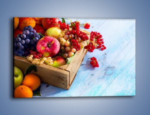 Obraz na płótnie – Skrzynka z owocami – jednoczęściowy prostokątny poziomy JN405