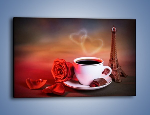 Obraz na płótnie – Kawa w centrum francji – jednoczęściowy prostokątny poziomy JN450