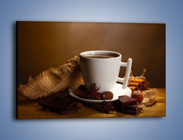 Obraz na płótnie – Gorąca czekolada z dodatkami – jednoczęściowy prostokątny poziomy JN452