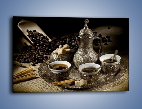 Obraz na płótnie – Tajemnicze opowieści przy kawie – jednoczęściowy prostokątny poziomy JN455