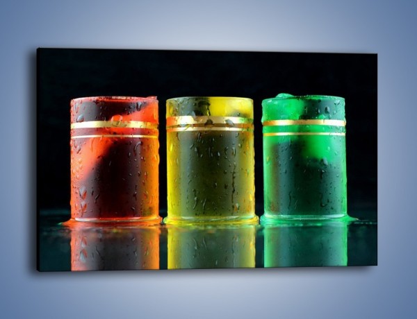 Obraz na płótnie – Drinki w wybranych kolorach – jednoczęściowy prostokątny poziomy JN465