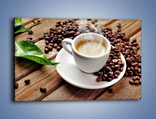 Obraz na płótnie – Letni błysk w filiżance kawy – jednoczęściowy prostokątny poziomy JN470