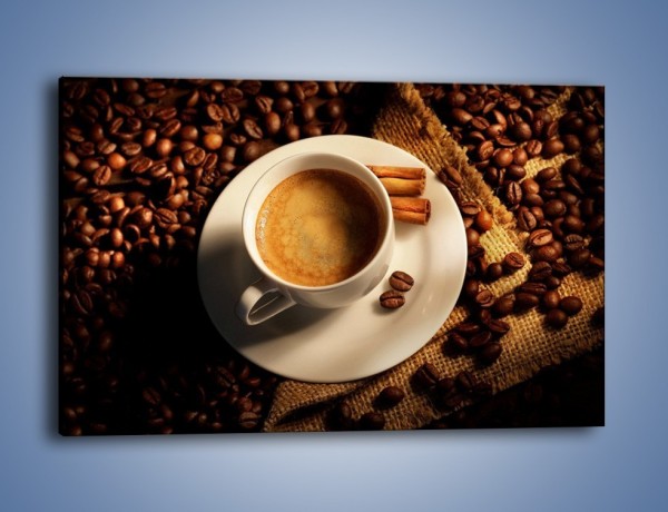 Obraz na płótnie – Tajemnicza historia z odrobiną kawy – jednoczęściowy prostokątny poziomy JN475