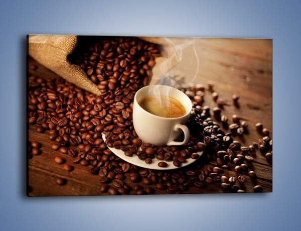 Obraz na płótnie – Zatopione ziarna kawy – jednoczęściowy prostokątny poziomy JN477