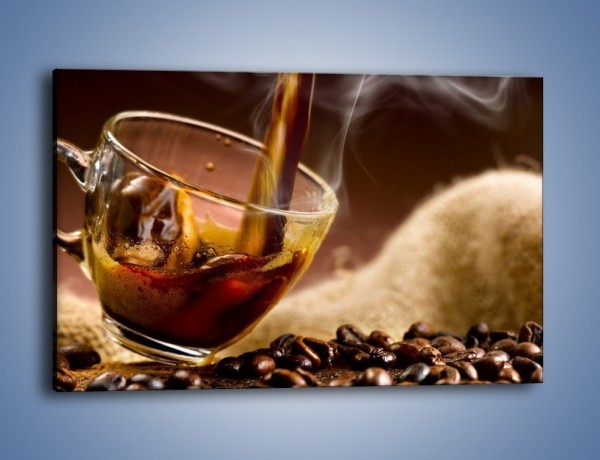 Obraz na płótnie – Kolejna filiżanka kawy – jednoczęściowy prostokątny poziomy JN482
