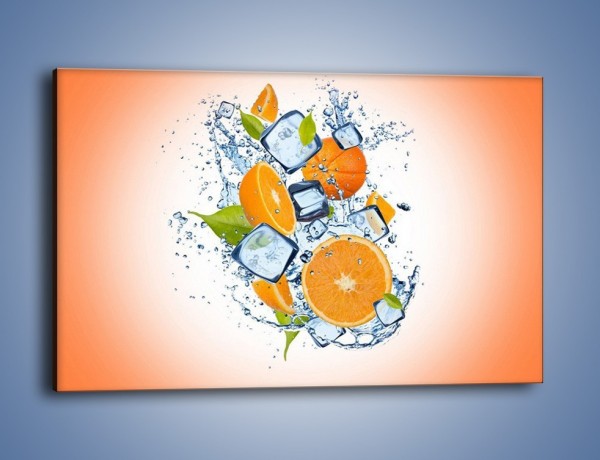 Obraz na płótnie – Pomarańczowe trio w powietrzu – jednoczęściowy prostokątny poziomy JN499