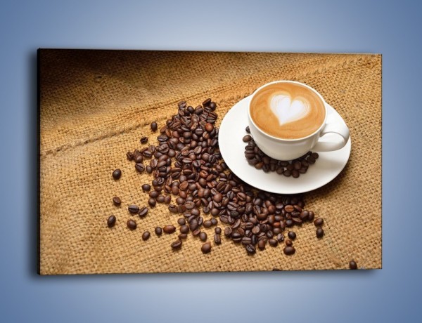 Obraz na płótnie – Uczucie wyrażone w kawie – jednoczęściowy prostokątny poziomy JN547