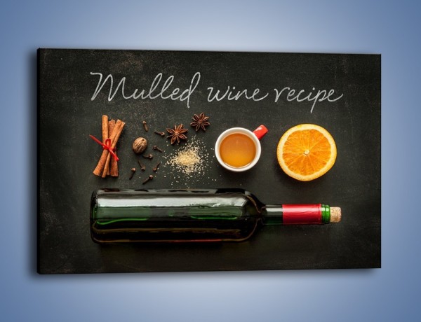 Obraz na płótnie – Recepta na idealne wino – jednoczęściowy prostokątny poziomy JN588