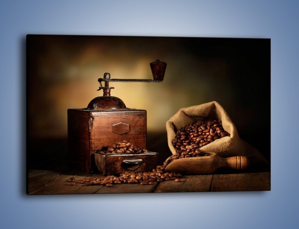 Obraz na płótnie – Młynek do kawy w cieniu – jednoczęściowy prostokątny poziomy JN627