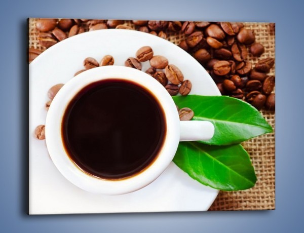 Obraz na płótnie – Kawa z zielonym dodatkiem – jednoczęściowy prostokątny poziomy JN642