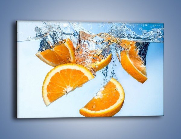 Obraz na płótnie – Pomarańcza mocno zakurzona – jednoczęściowy prostokątny poziomy JN650