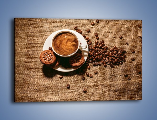 Obraz na płótnie – Kawowe słodkości na deser – jednoczęściowy prostokątny poziomy JN676