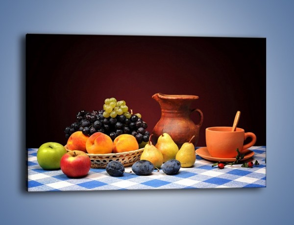 Obraz na płótnie – Stół pełen owocowych darów – jednoczęściowy prostokątny poziomy JN691