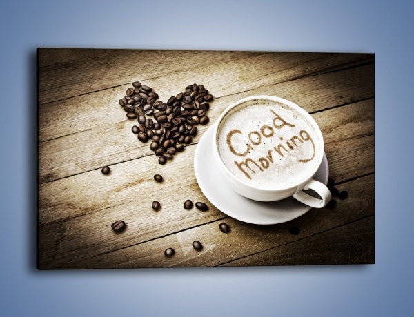 Obraz na płótnie – Z miłości do kawy – jednoczęściowy prostokątny poziomy JN710