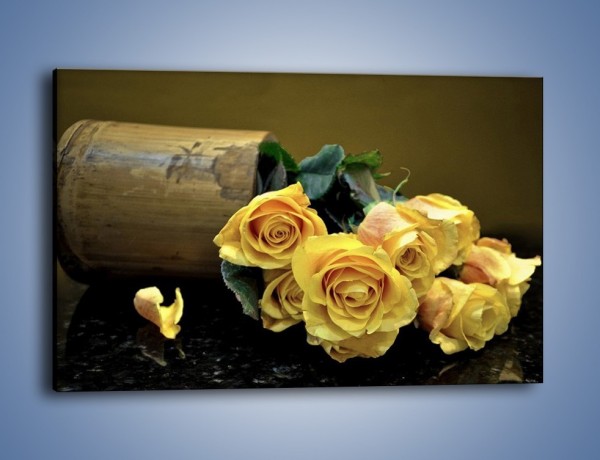 Obraz na płótnie – Zapomniane róże – jednoczęściowy prostokątny poziomy K334