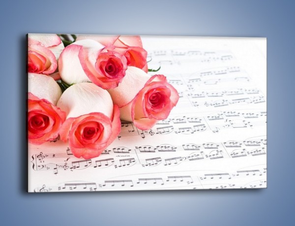 Obraz na płótnie – Najpiękniejsze melodie wśród róż – jednoczęściowy prostokątny poziomy K377