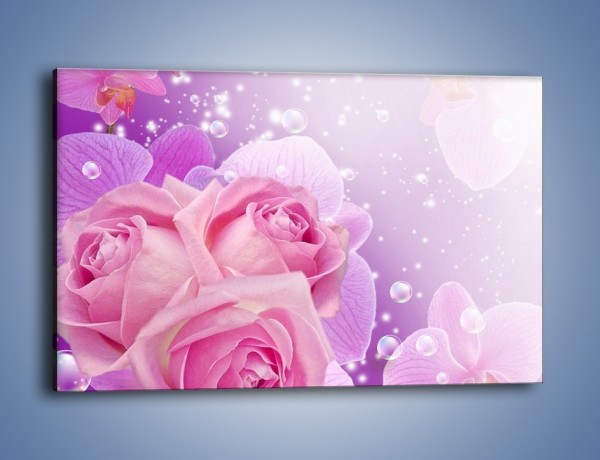 Obraz na płótnie – Kwiaty dla księżniczki – jednoczęściowy prostokątny poziomy K498