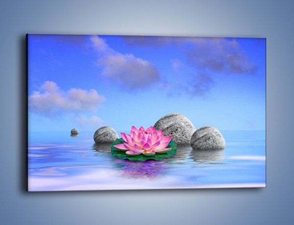 Obraz na płótnie – Kwiat na tropikalnej wyspie – jednoczęściowy prostokątny poziomy K608