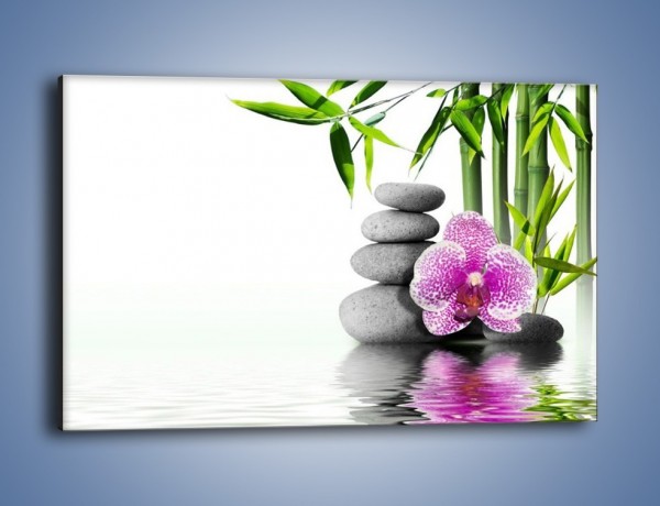 Obraz na płótnie – Woda fale i kwiat – jednoczęściowy prostokątny poziomy K652