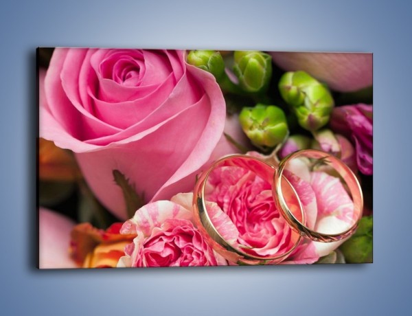 Obraz na płótnie – Obietnice miłość i róże – jednoczęściowy prostokątny poziomy K685