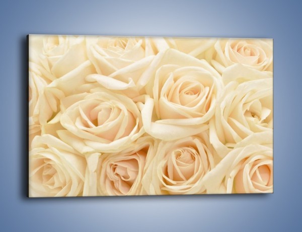 Obraz na płótnie – Bukiet herbacianych róż – jednoczęściowy prostokątny poziomy K710