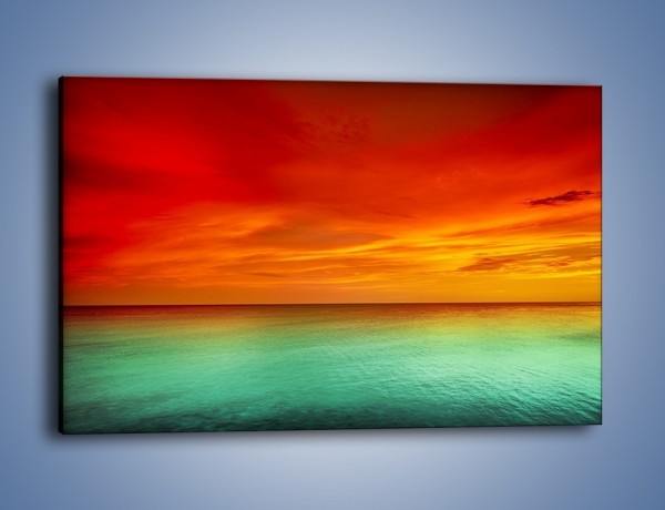 Obraz na płótnie – Horyzont w kolorach tęczy – jednoczęściowy prostokątny poziomy KN1303A