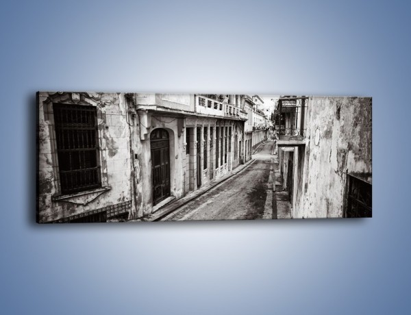 Obraz na płótnie – Urokliwa uliczka w starej części miasta – jednoczęściowy panoramiczny AM124