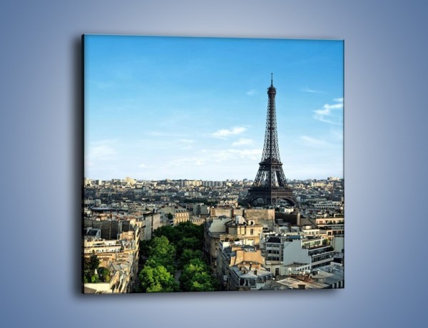 Obraz na płótnie – Wieża Eiffla w Paryżu – jednoczęściowy kwadratowy AM561