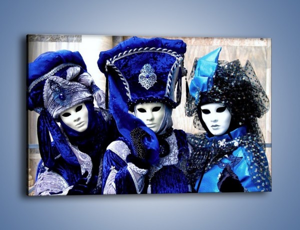 Obraz na płótnie – Weneckie maski i księżniczki – jednoczęściowy prostokątny poziomy L012