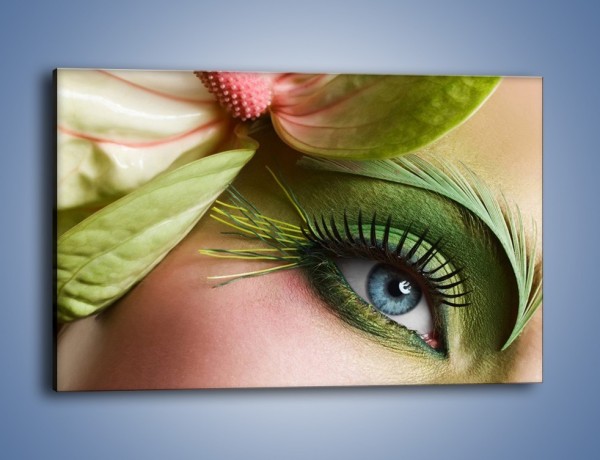Obraz na płótnie – Oko w zieleni – jednoczęściowy prostokątny poziomy L050