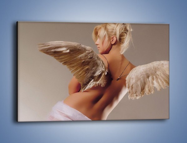 Obraz na płótnie – Kobieta ubrana w skrzydła – jednoczęściowy prostokątny poziomy L060
