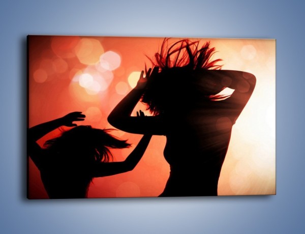Obraz na płótnie – Taniec w czerwieni – jednoczęściowy prostokątny poziomy L091