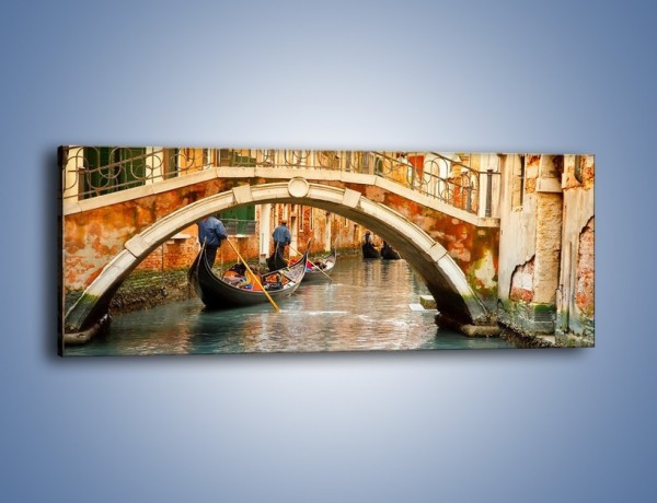 Obraz na płótnie – Weneckie gondole – jednoczęściowy panoramiczny AM172