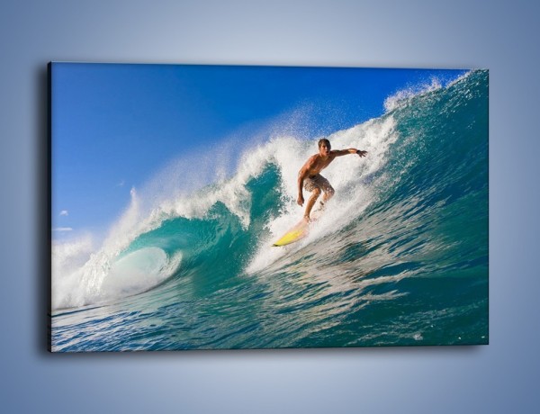 Obraz na płótnie – Surfing w letnim sezonie – jednoczęściowy prostokątny poziomy L132