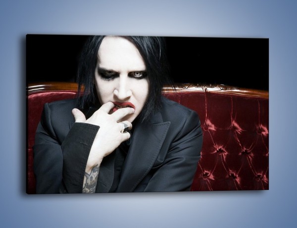 Obraz na płótnie – Manson i jego czarny charakter – jednoczęściowy prostokątny poziomy L240