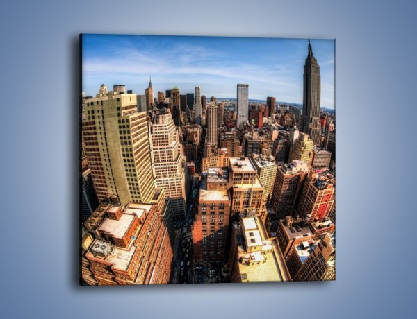 Obraz na płótnie – Drapacze chmur Nowego Jorku – jednoczęściowy kwadratowy AM599