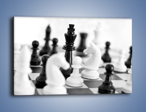 Obraz na płótnie – Walka o wygraną w szachy – jednoczęściowy prostokątny poziomy O097